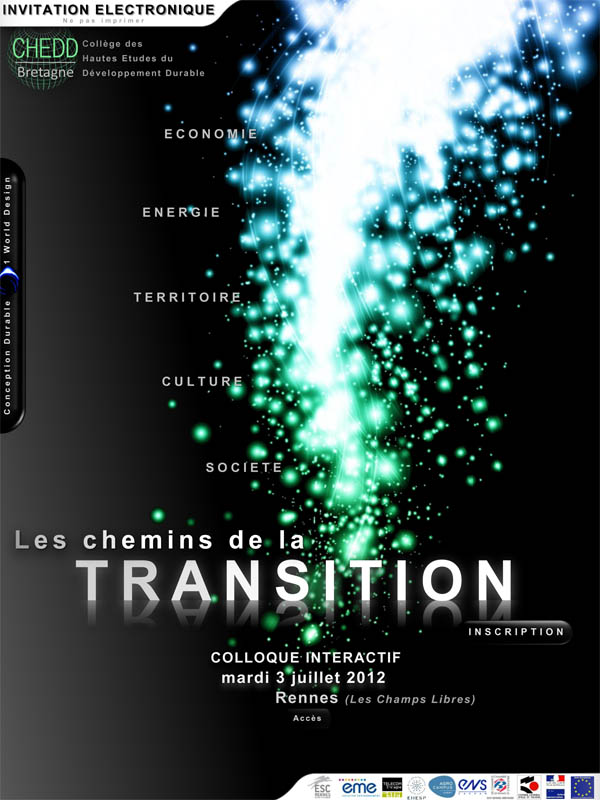 affiche du colloque les Chemins de la Transistion