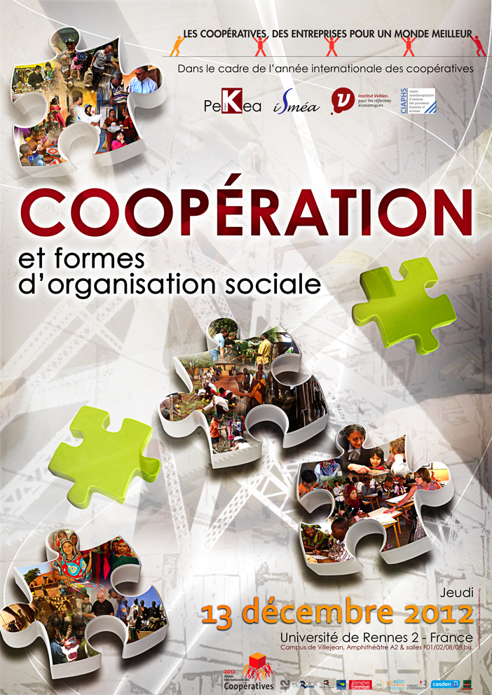 affiche du congrs Coopration et formes d'organisation sociale